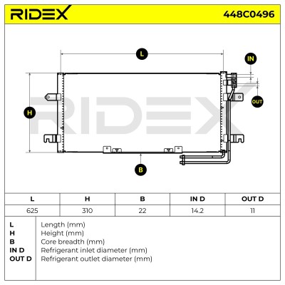 A/C condenser 448C0496 - photo 6