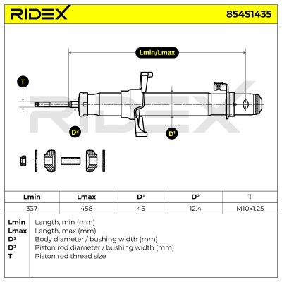 Shock Absorber RIDEX 854S1435 854S1435 - photo 6