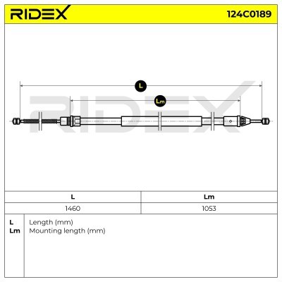 Cable Pull, Parking Brake RIDEX 124C0189 124C0189 - photo 6