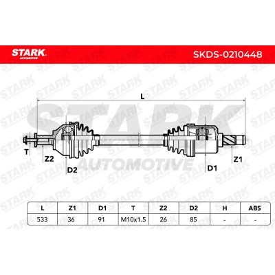 Drive Shaft Stark SKDS-0210448 SKDS-0210448 - photo 7