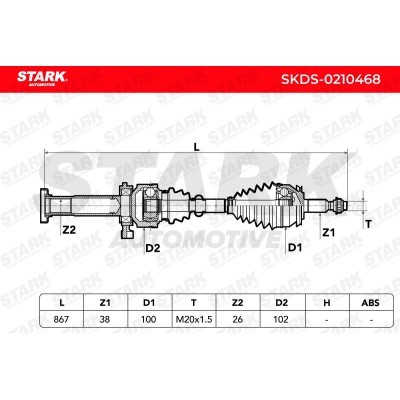 Drive Shaft Stark SKDS-0210468 SKDS-0210468 - photo 7