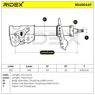 Shock Absorber RIDEX 854S0447 854S0447 - photo 6