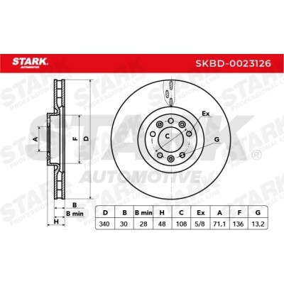 Brake Disc Stark SKBD-0023126 SKBD-0023126 - photo 5