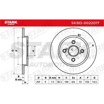 Brake Disc Stark SKBD-0022017 SKBD-0022017 - photo 4