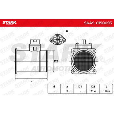 Air Mass Sensor Stark SKAS-0150093 SKAS-0150093 - photo 6