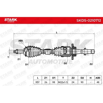Drive Shaft Stark SKDS-0210712 SKDS-0210712 - photo 7