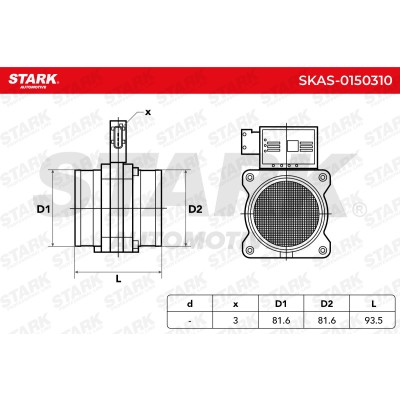 Air Mass Sensor Stark SKAS-0150310 SKAS-0150310 - photo 9