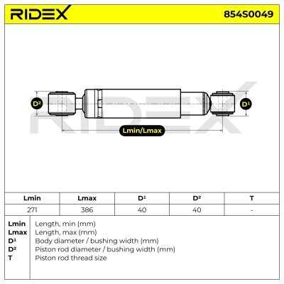 Shock Absorber RIDEX 854S0049 854S0049 - photo 8