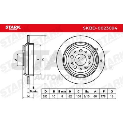 Brake Disc Stark SKBD-0023094 SKBD-0023094 - photo 5