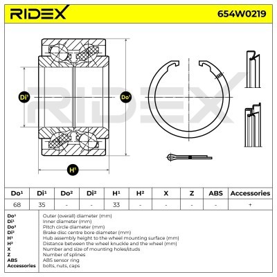 Wheel Bearing RIDEX 654W0219 654W0219 - photo 6