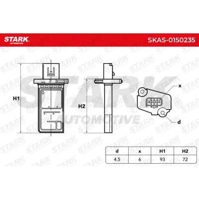 Air Mass Sensor Stark SKAS-0150235 SKAS-0150235 - photo 5