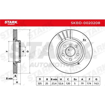 Brake Disc Stark SKBD-0020208 SKBD-0020208 - photo 5