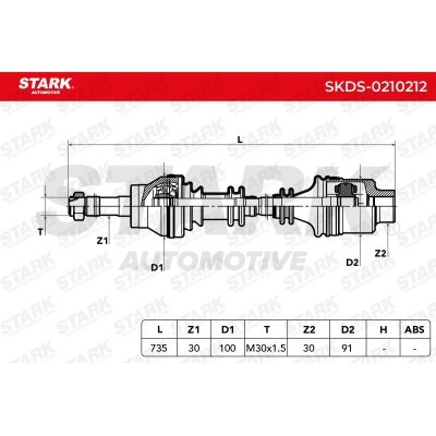 Drive Shaft Stark SKDS-0210212 SKDS-0210212 - photo 6