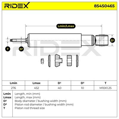Shock Absorber RIDEX 854S0465 854S0465 - photo 9