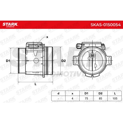 Air Mass Sensor Stark SKAS-0150054 SKAS-0150054 - photo 6