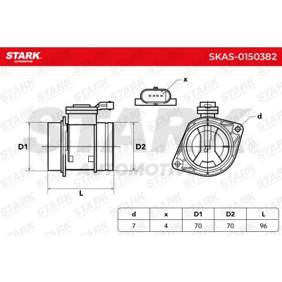Air Mass Sensor Stark SKAS-0150382 SKAS-0150382 - photo 6