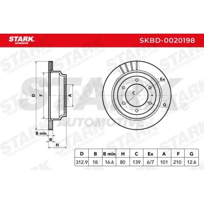 Brake Disc Stark SKBD-0020198 SKBD-0020198 - photo 5