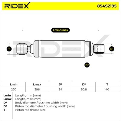 Shock Absorber RIDEX 854S2195 854S2195 - photo 7