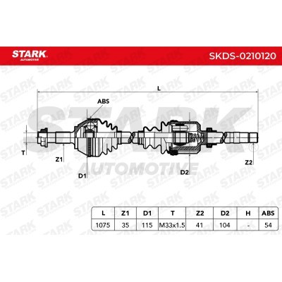 Drive Shaft Stark SKDS-0210120 SKDS-0210120 - photo 7