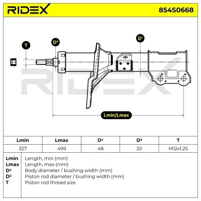 Shock Absorber RIDEX 854S0668 854S0668 - photo 6