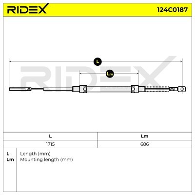 Cable Pull, Parking Brake RIDEX 124C0187 124C0187 - photo 5