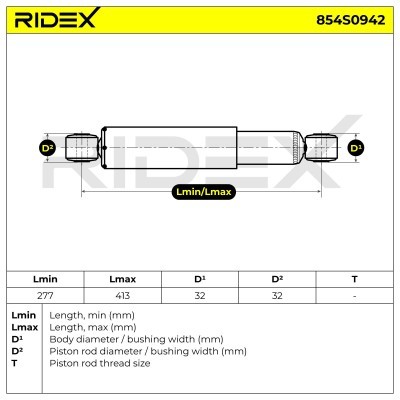 Shock Absorber RIDEX 854S0942 854S0942 - photo 9