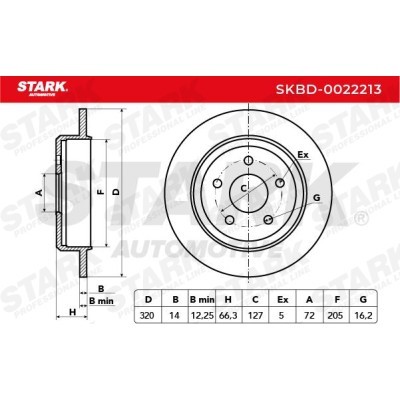 Brake Disc Stark SKBD-0022213 SKBD-0022213 - photo 5