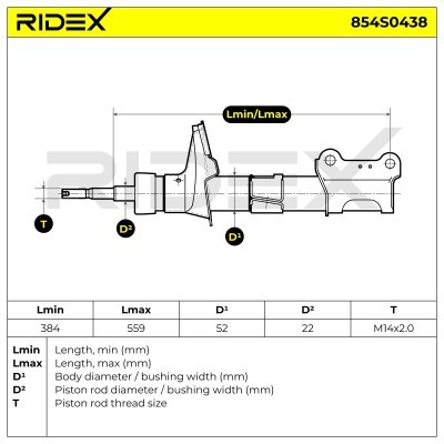 Shock Absorber RIDEX 854S0438 854S0438 - photo 9