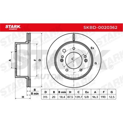 Brake Disc Stark SKBD-0020362 SKBD-0020362 - photo 4