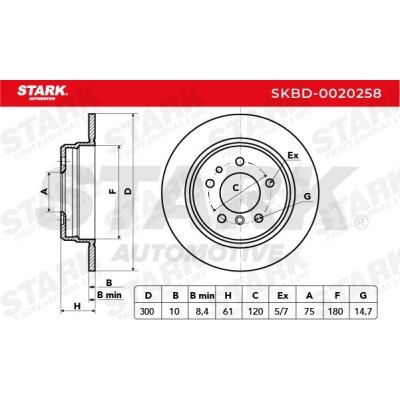Brake Disc Stark SKBD-0020258 SKBD-0020258 - photo 7