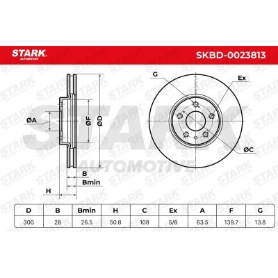 Brake Disc Stark SKBD-0023813 SKBD-0023813 - photo 5