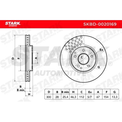 Brake Disc Stark SKBD-0020169 SKBD-0020169 - photo 5
