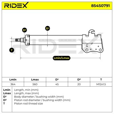 Shock Absorber RIDEX 854S0791 854S0791 - photo 6