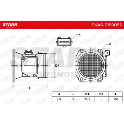 Air Mass Sensor Stark SKAS-0150052 SKAS-0150052 - photo 6