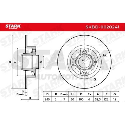 Brake Disc Stark SKBD-0020241 SKBD-0020241 - photo 5