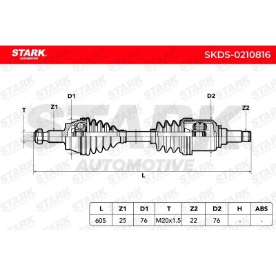 Drive Shaft Stark SKDS-0210816 SKDS-0210816 - photo 17