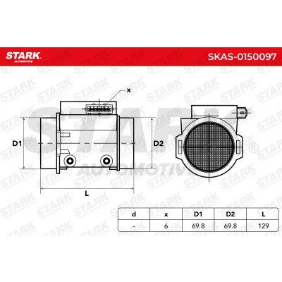 Air Mass Sensor Stark SKAS-0150097 SKAS-0150097 - photo 6