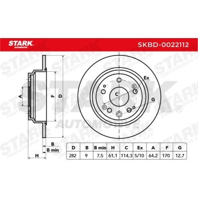Brake Disc Stark SKBD-0022112 SKBD-0022112 - photo 4