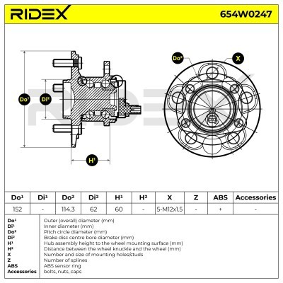 Wheel Bearing RIDEX 654W0247 654W0247 - photo 6