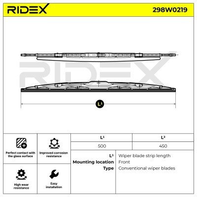 Wiper Blade RIDEX 298W0219 298W0219 - photo 6