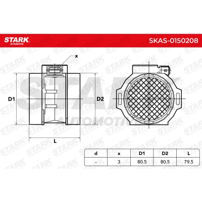 Air Mass Sensor Stark SKAS-0150208 SKAS-0150208 - photo 6
