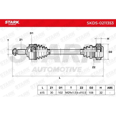 Drive Shaft Stark SKDS-0211353 SKDS-0211353 - photo 6