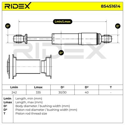 Shock Absorber RIDEX 854S1614 854S1614 - photo 7