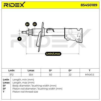 Shock Absorber RIDEX 854S0189 854S0189 - photo 5