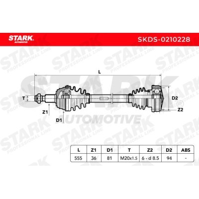 Drive Shaft Stark SKDS-0210228 SKDS-0210228 - photo 5
