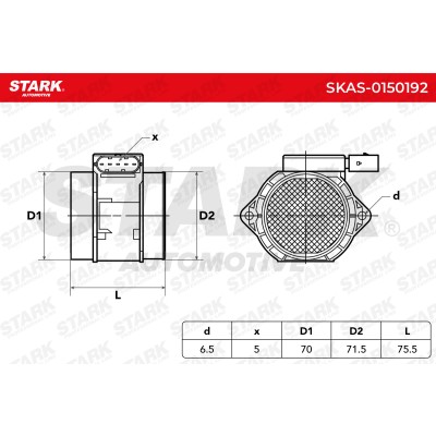 Air Mass Sensor Stark SKAS-0150192 SKAS-0150192 - photo 5