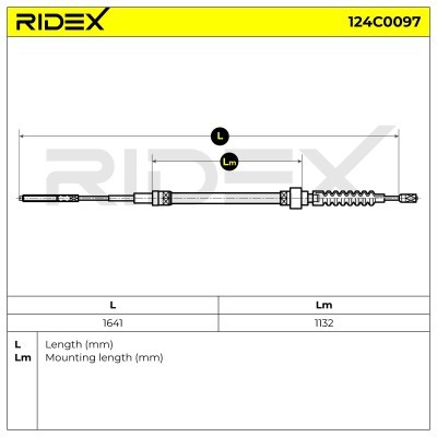 Cable Pull, Parking Brake RIDEX 124C0097 124C0097 - photo 6