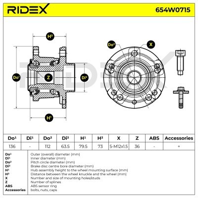 Wheel Bearing RIDEX 654W0715 654W0715 - photo 5