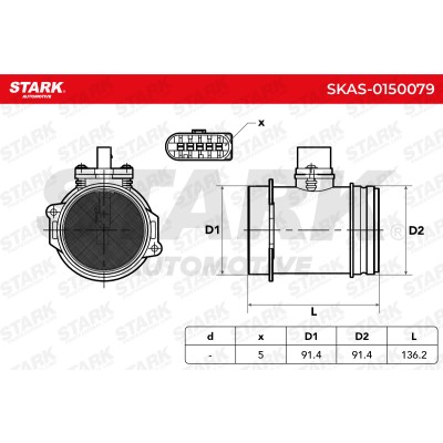 Air Mass Sensor Stark SKAS-0150079 SKAS-0150079 - photo 6