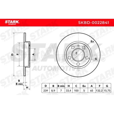 Brake Disc Stark SKBD-0022841 SKBD-0022841 - photo 6
